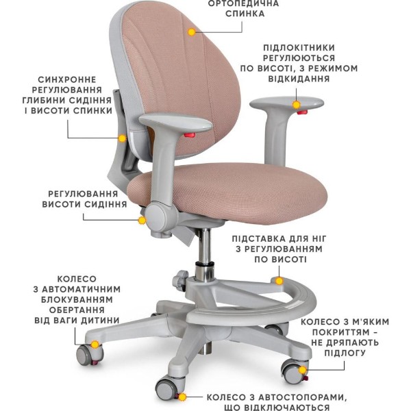 Фото - Крісло дитяче Evo-kids Mio-BR (Y-407 BR)